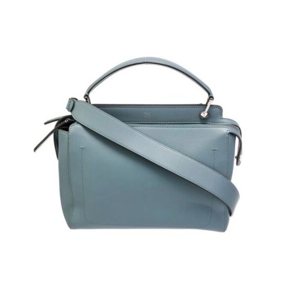 Dotcom Medium Top Handle Bag in Powder Blue - Picture 1 of 8
